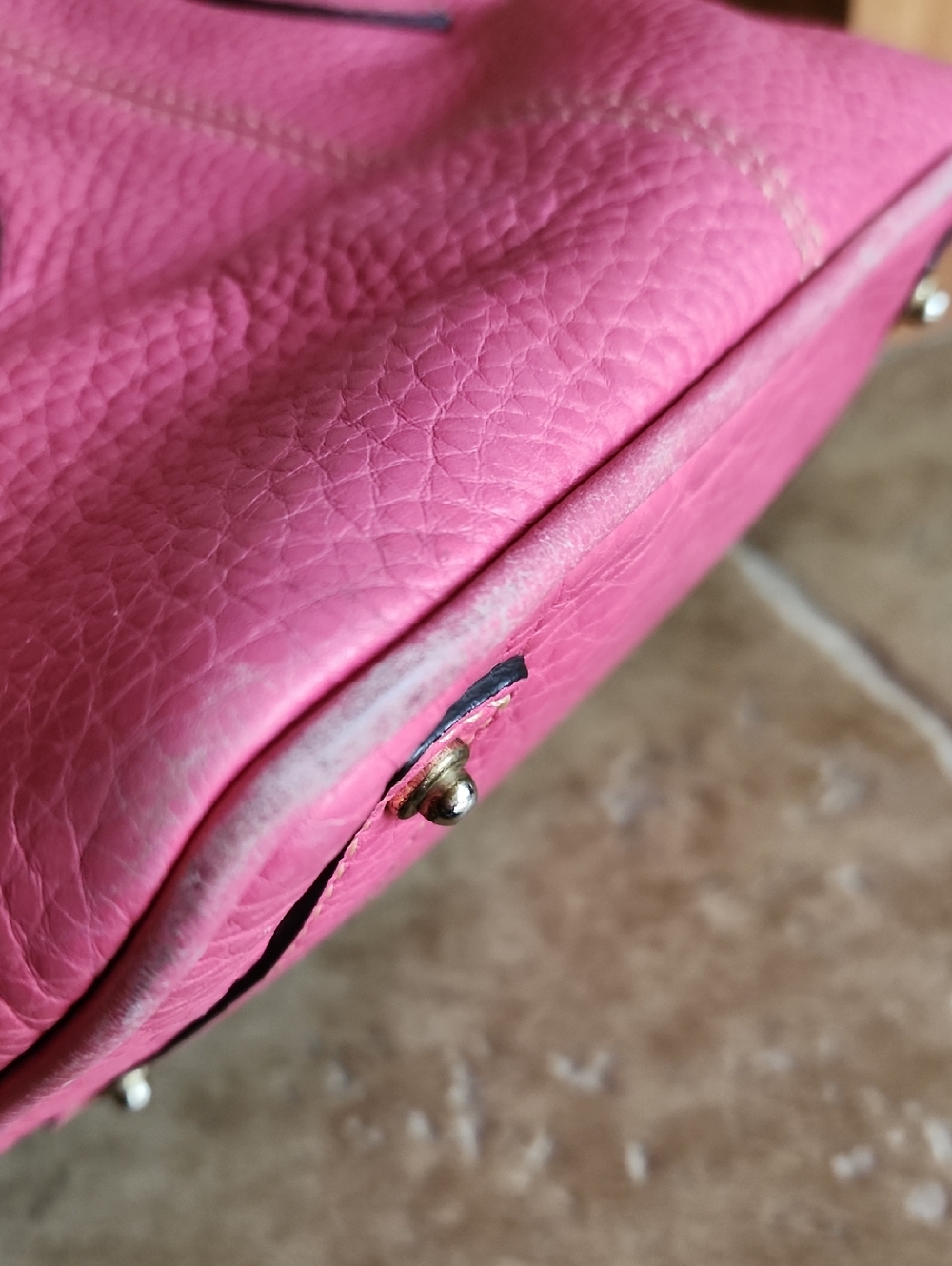 Dooney & Bourke Pink Pebbled Leather Baby Domed Satchel with Matching Wallet - Picture 8 of 16